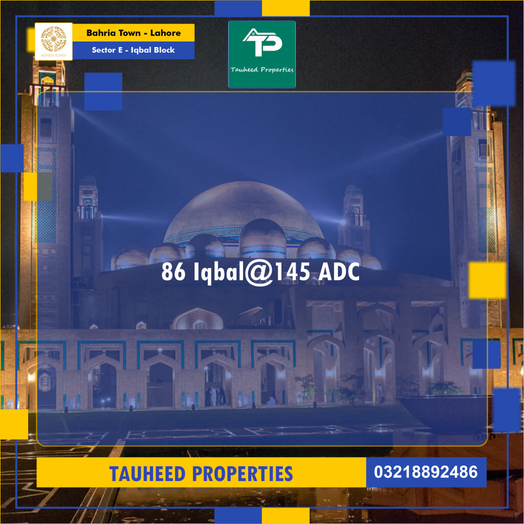 10 Marla Residential Plot for Sale in Sector E - Iqbal Block -  Bahria Town, Lahore - (BP-348152)