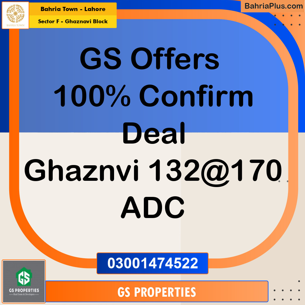 10 Marla Residential Plot for Sale in Sector F - Ghaznavi Block -  Bahria Town, Lahore - (BP-348160)