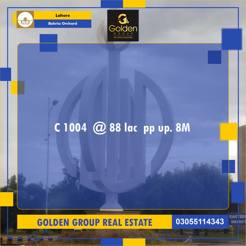 8 Marla Residential Plot for Sale in Bahria Orchard, Lahore - (BP-348465)