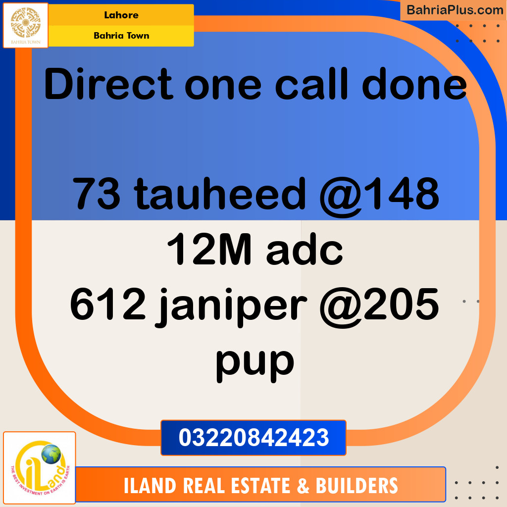 Residential Plot for Sale in Bahria Town, Lahore - (BP-348473)