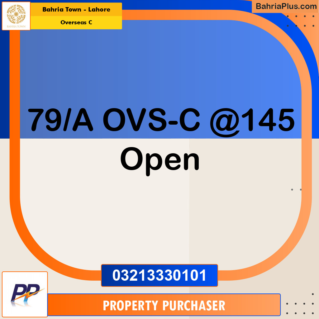 10 Marla Residential Plot for Sale in Overseas C -  Bahria Town, Lahore - (BP-348483)