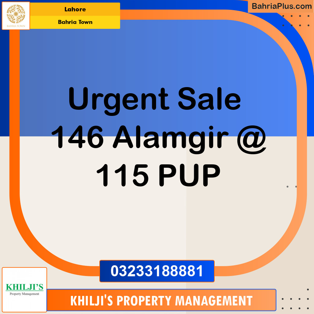 Residential Plot for Sale in Bahria Town, Lahore - (BP-348493)