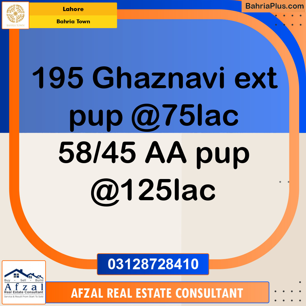 Residential Plot for Sale in Bahria Town, Lahore - (BP-348655)