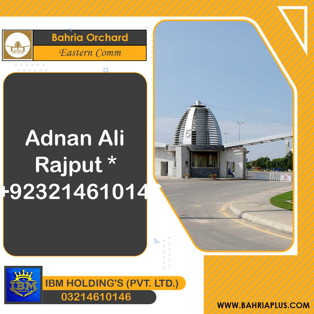 5 Marla Residential Plot for Sale in Phase 1 - Eastern Commercial -  Bahria Orchard, Lahore - (BP-348739)