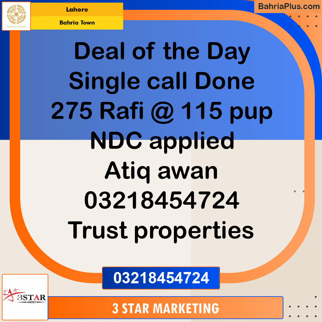 Residential Plot for Sale in Bahria Town, Lahore - (BP-348946)