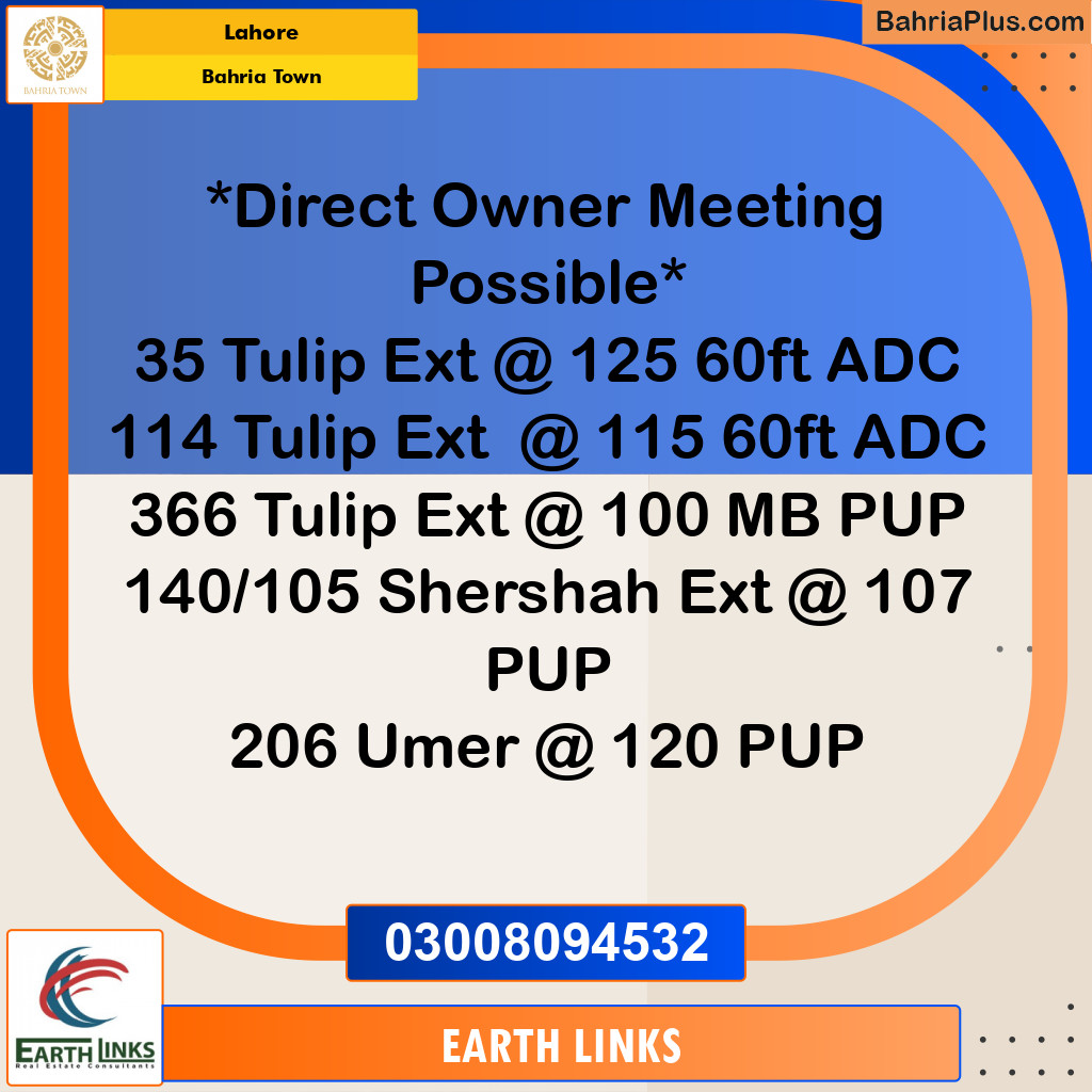 5 Marla Residential Plot for Sale in Bahria Town, Lahore - (BP-349030)