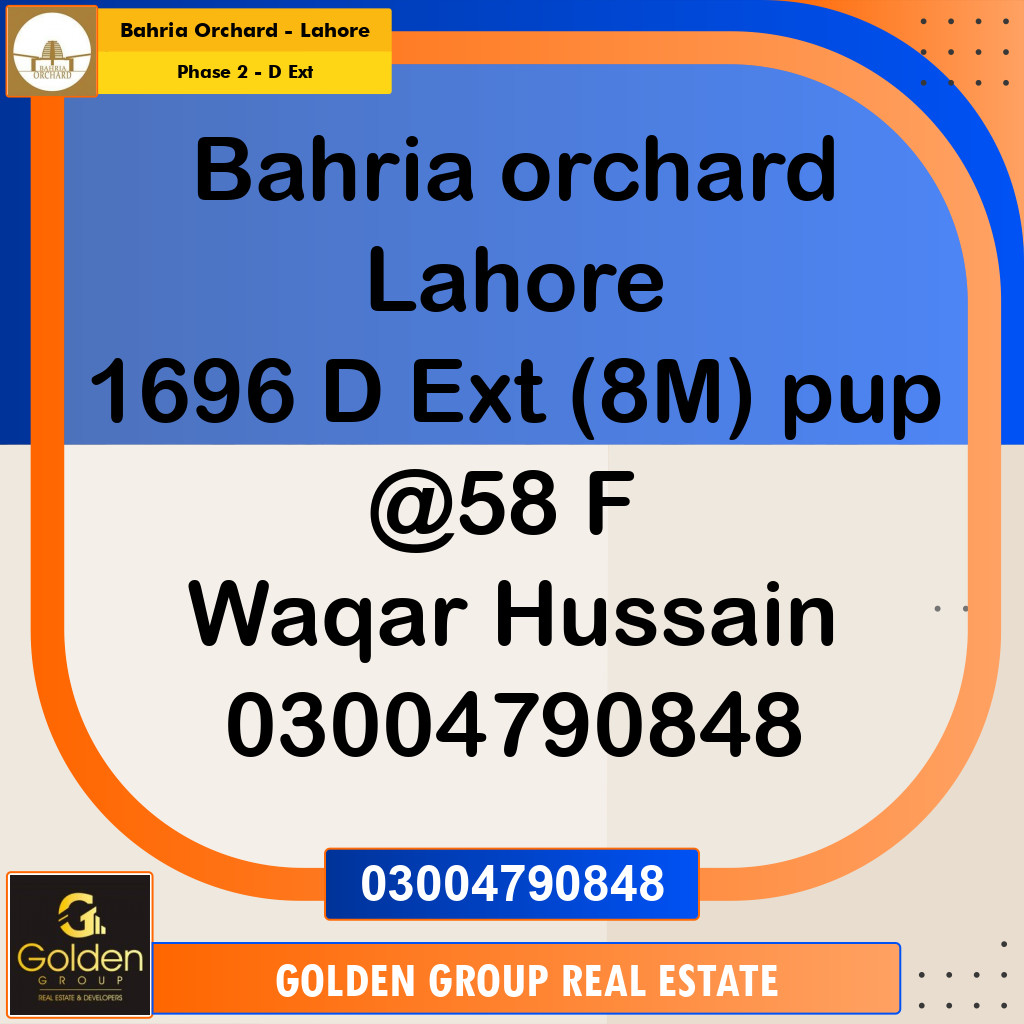 8 Marla Residential Plot for Sale in Phase 2 - D Ext -  Bahria Orchard, Lahore - (BP-349116)