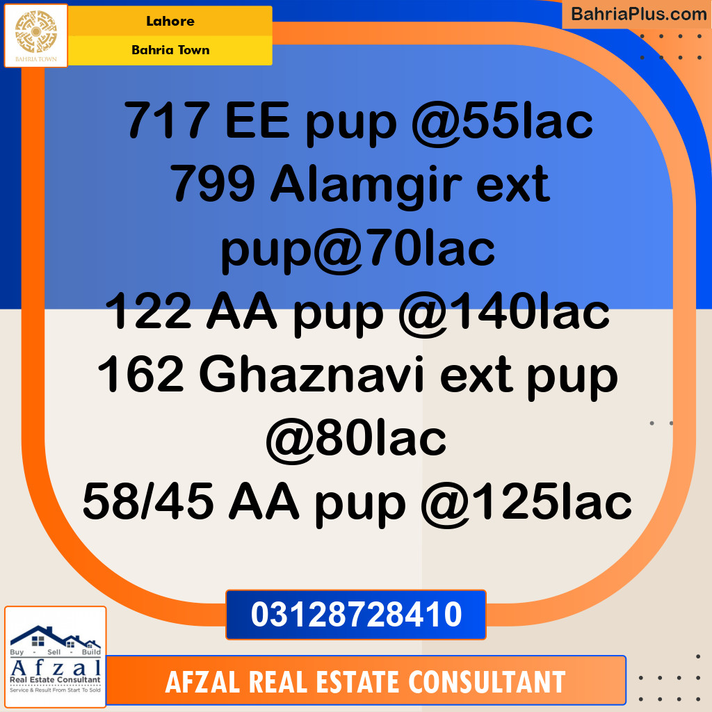 Residential Plot for Sale in Bahria Town, Lahore - (BP-349153)