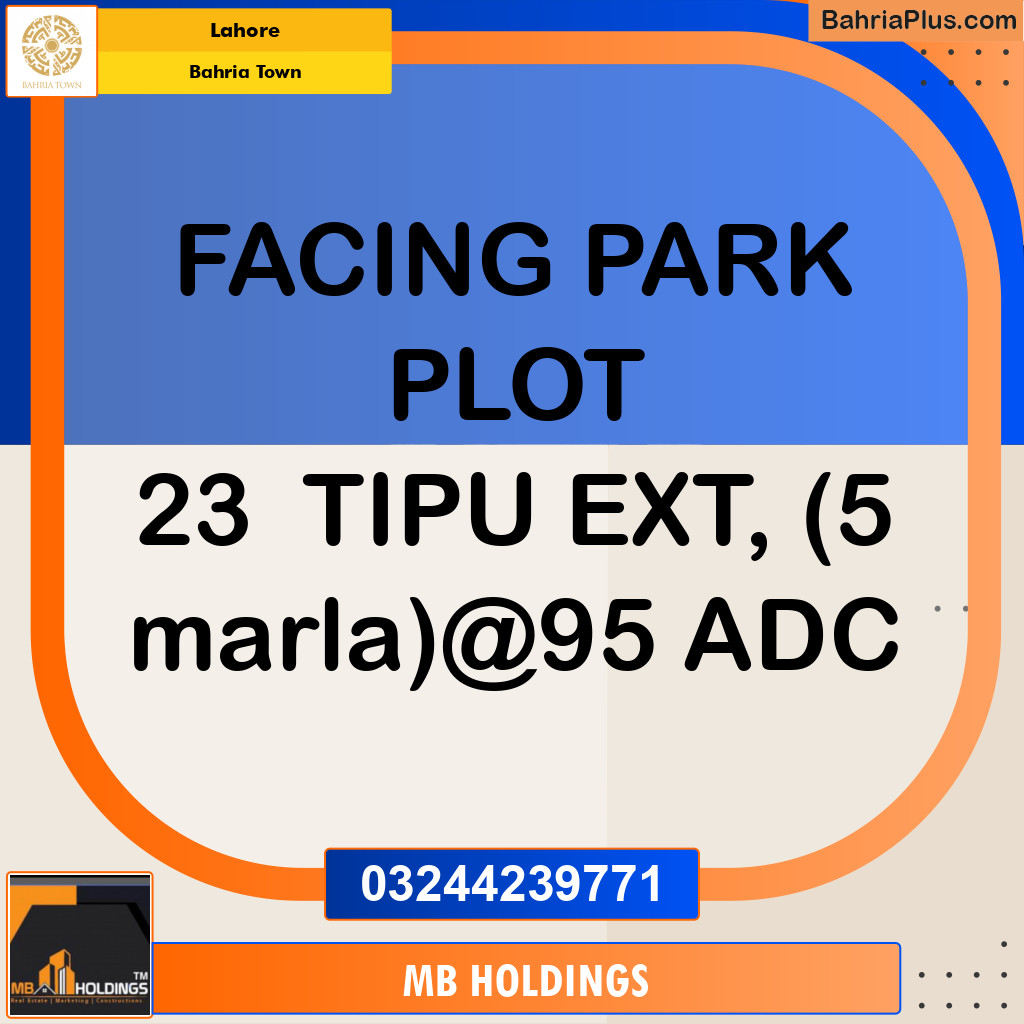 Residential Plot for Sale in Bahria Town, Lahore - (BP-349452)