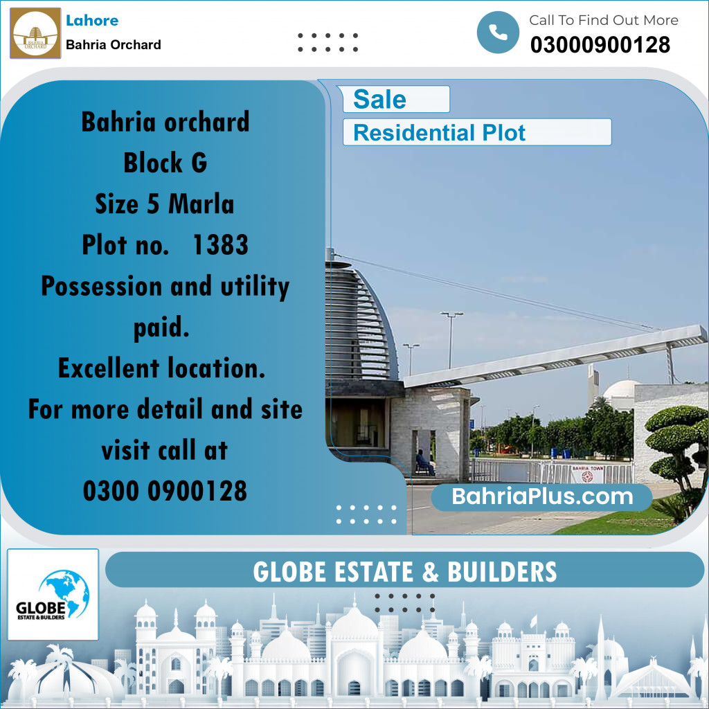 5 Marla Residential Plot for Sale in Bahria Orchard, Lahore - (BP-349476)