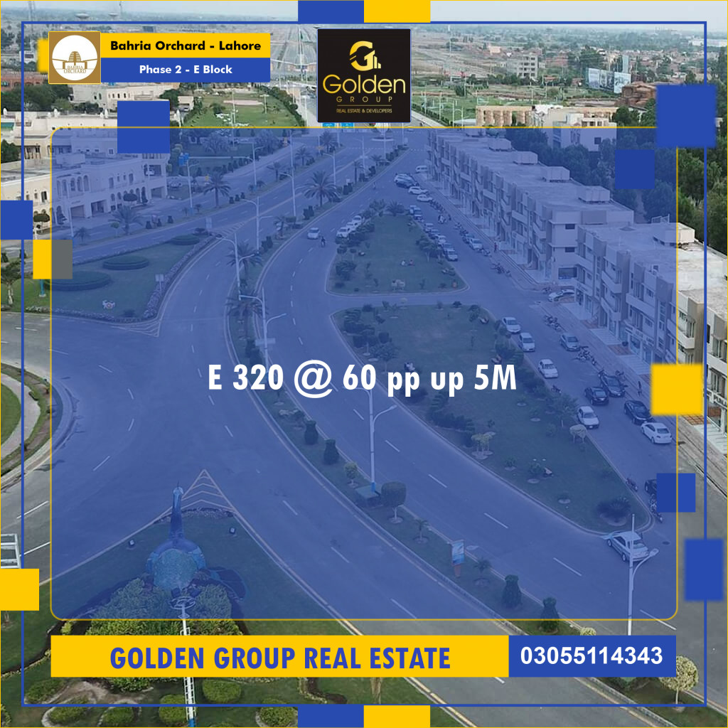 5 Marla Residential Plot for Sale in Phase 2 - E Block -  Bahria Orchard, Lahore - (BP-349706)