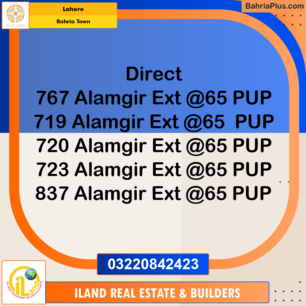 Residential Plot for Sale in Bahria Town, Lahore - (BP-349776)