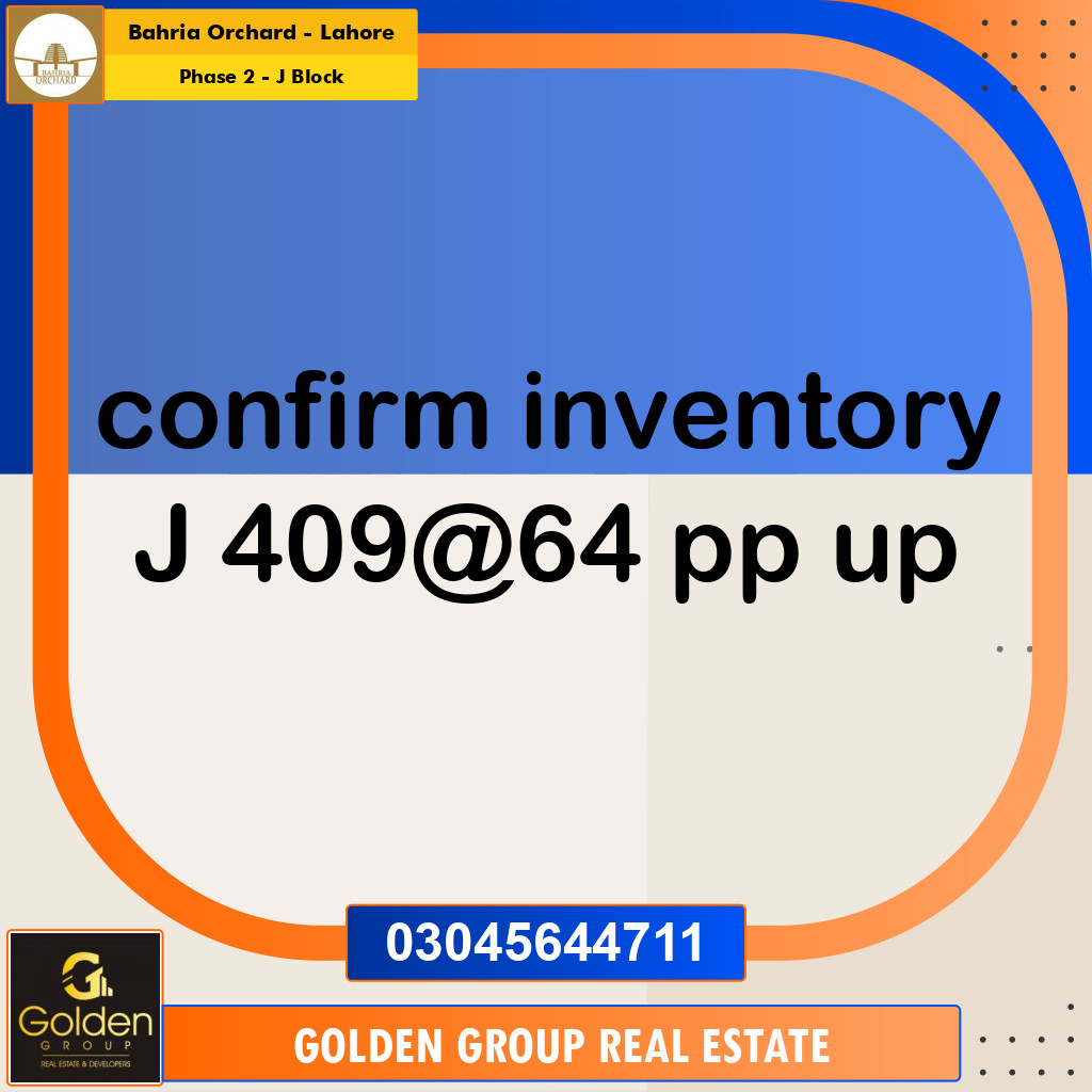 8 Marla Residential Plot for Sale in Phase 2 - J Block -  Bahria Orchard, Lahore - (BP-349793)