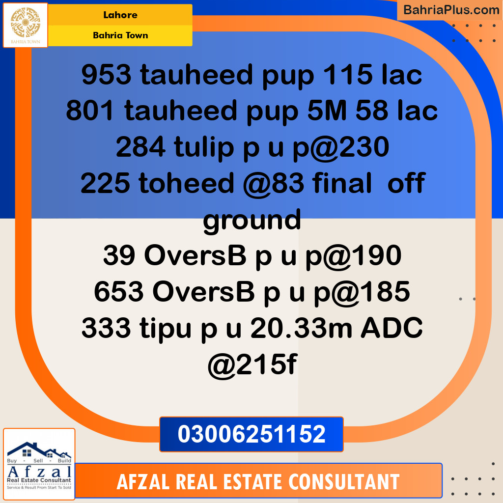 10 Marla Residential Plot for Sale in Bahria Town, Lahore - (BP-349842)