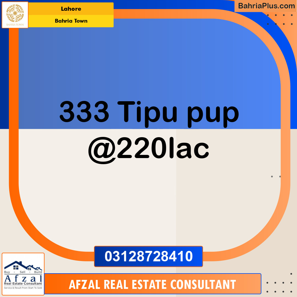 Residential Plot for Sale in Bahria Town, Lahore - (BP-350466)