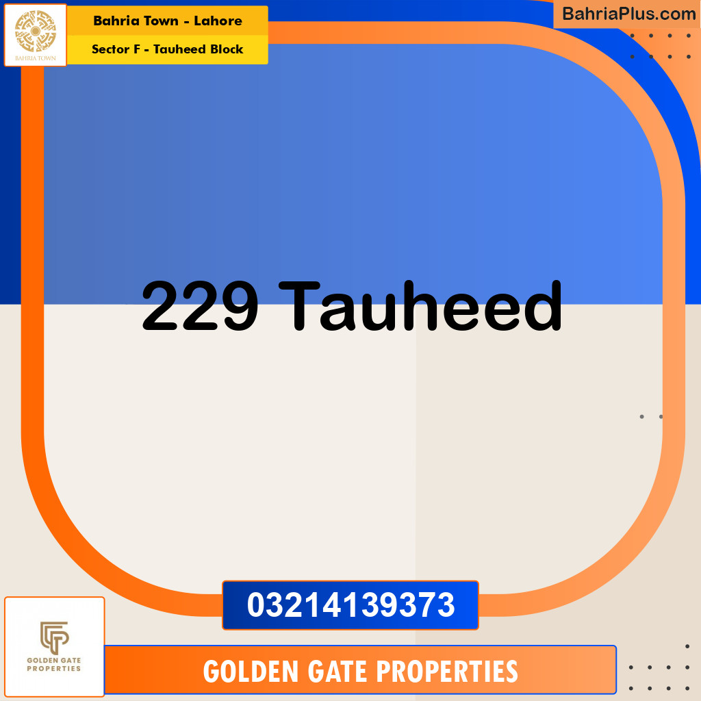 10 Marla Residential Plot for Sale in Sector F - Tauheed Block -  Bahria Town, Lahore - (BP-350579)