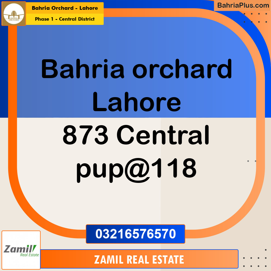 10 Marla Residential Plot for Sale in Phase 1 - Central District -  Bahria Orchard, Lahore - (BP-350640)
