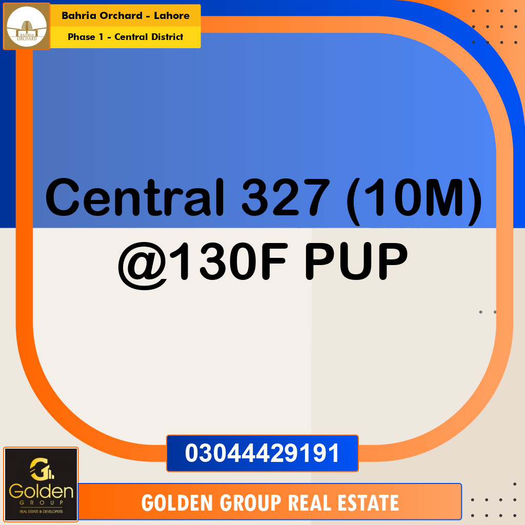 10 Marla Residential Plot for Sale in Phase 1 - Central District -  Bahria Orchard, Lahore - (BP-350879)