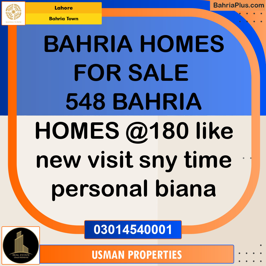 Residential Plot for Sale in Bahria Town, Lahore - (BP-351009)