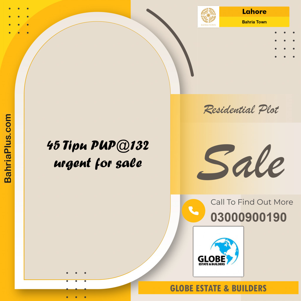 Residential Plot for Sale in Bahria Town, Lahore - (BP-351285)