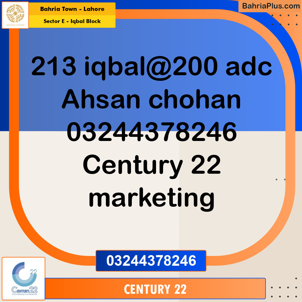 10 Marla Residential Plot for Sale in Sector E - Iqbal Block -  Bahria Town, Lahore - (BP-351394)