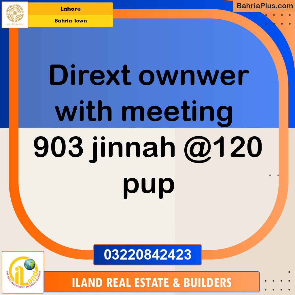 Residential Plot for Sale in Bahria Town, Lahore - (BP-351408)