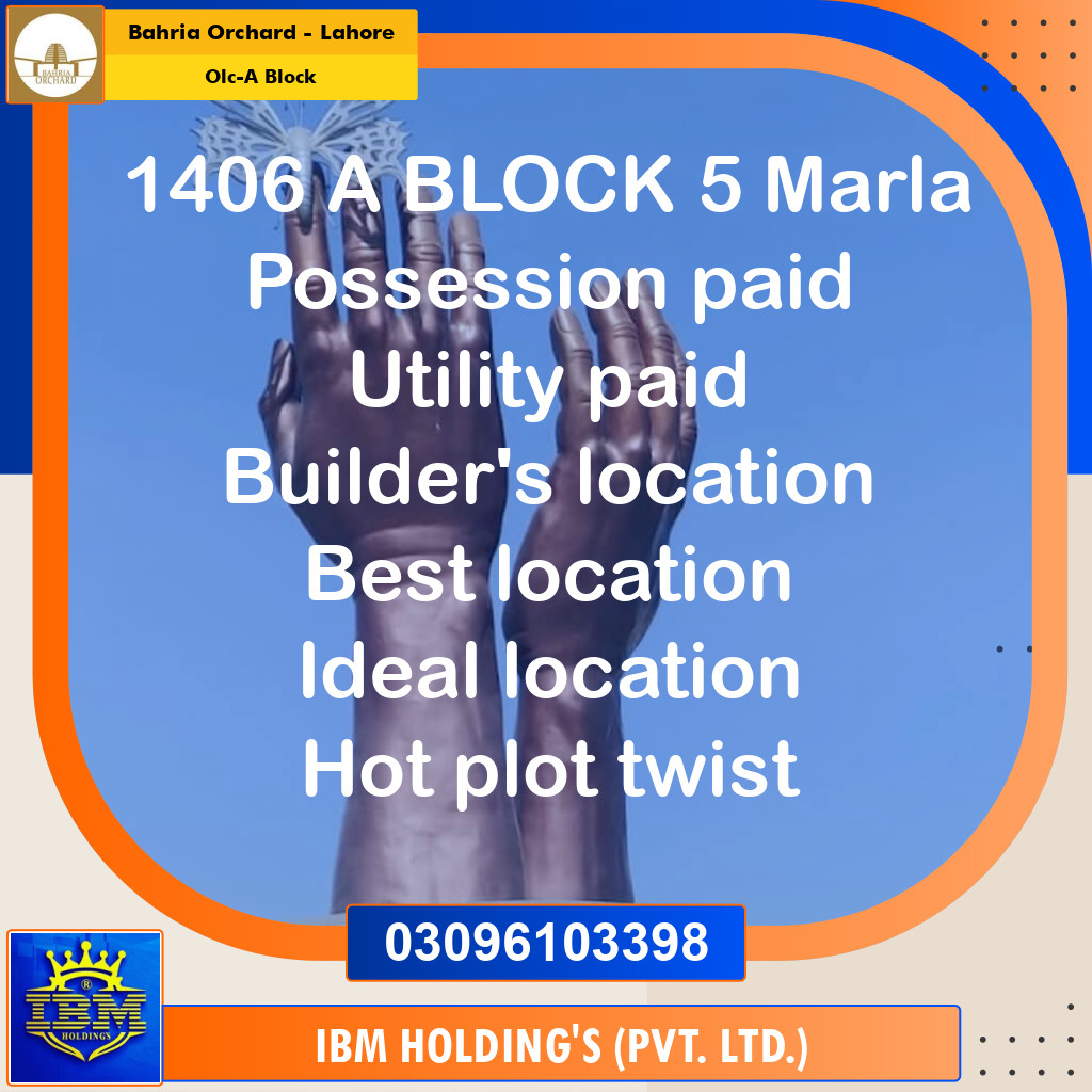 5 Marla Residential Plot for Sale in OLC-A Block -  Bahria Orchard, Lahore - (BP-351440)