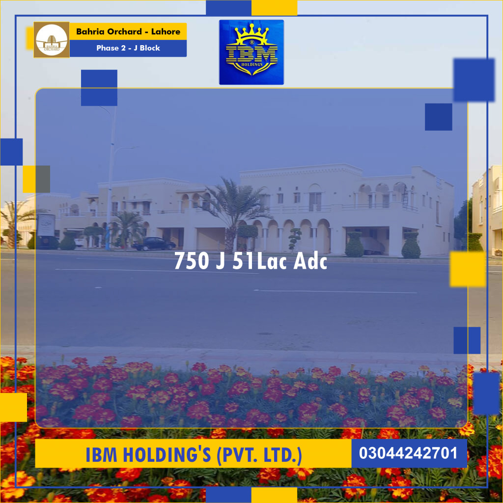 8 Marla Residential Plot for Sale in Phase 2 - J Block -  Bahria Orchard, Lahore - (BP-351458)