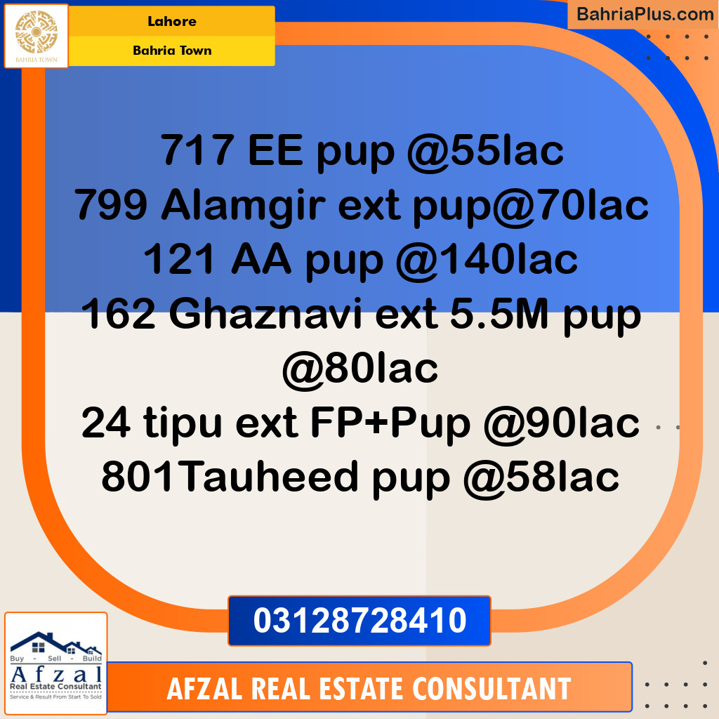 Residential Plot for Sale in Bahria Town, Lahore - (BP-351504)