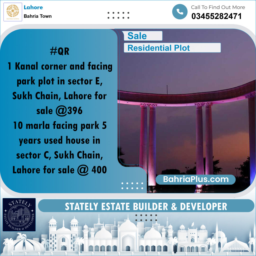 Residential Plot for Sale in Bahria Town, Lahore - (BP-351649)