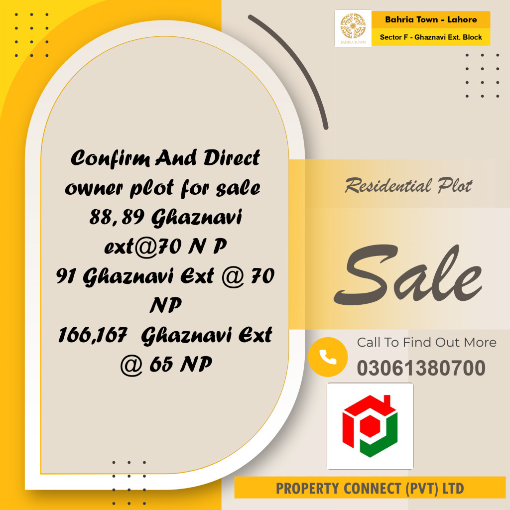 5 Marla Residential Plot for Sale in Sector F - Ghaznavi Ext. Block -  Bahria Town, Lahore - (BP-351724)