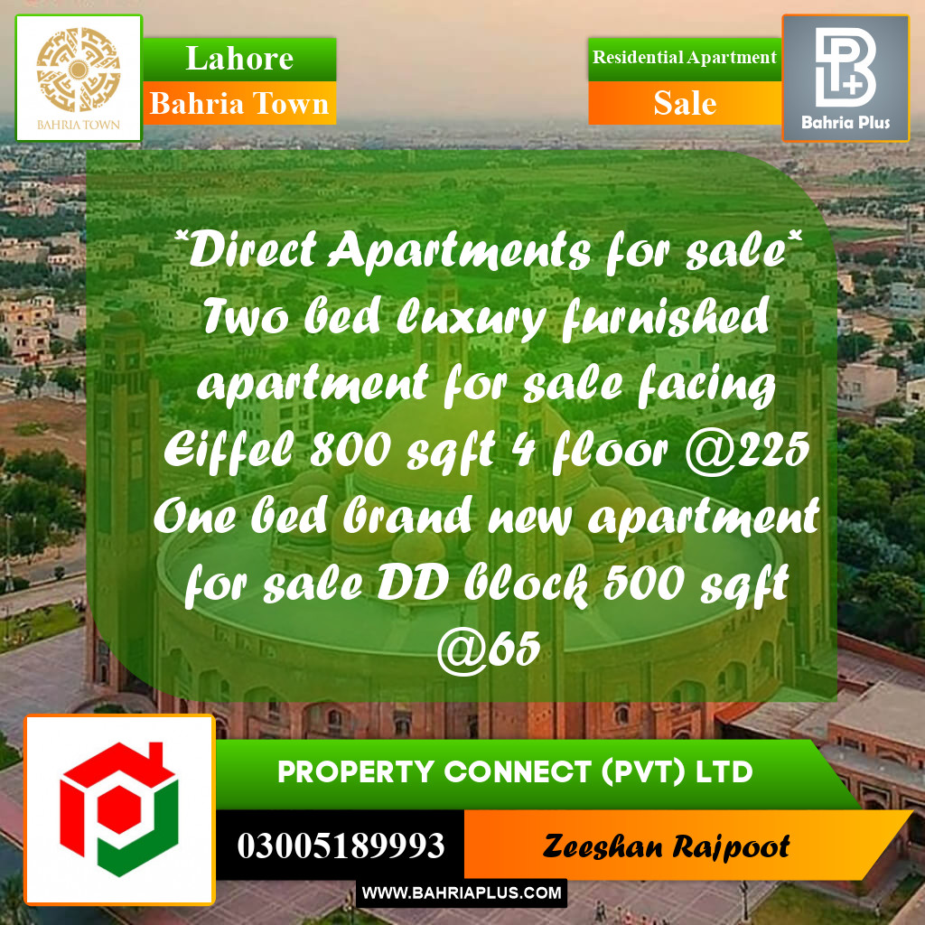 Residential Apartment for Sale in Bahria Town, Lahore - (BP-351801)