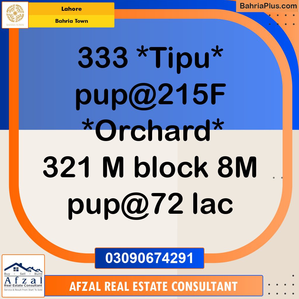 Residential Plot for Sale in Bahria Town, Lahore - (BP-351825)