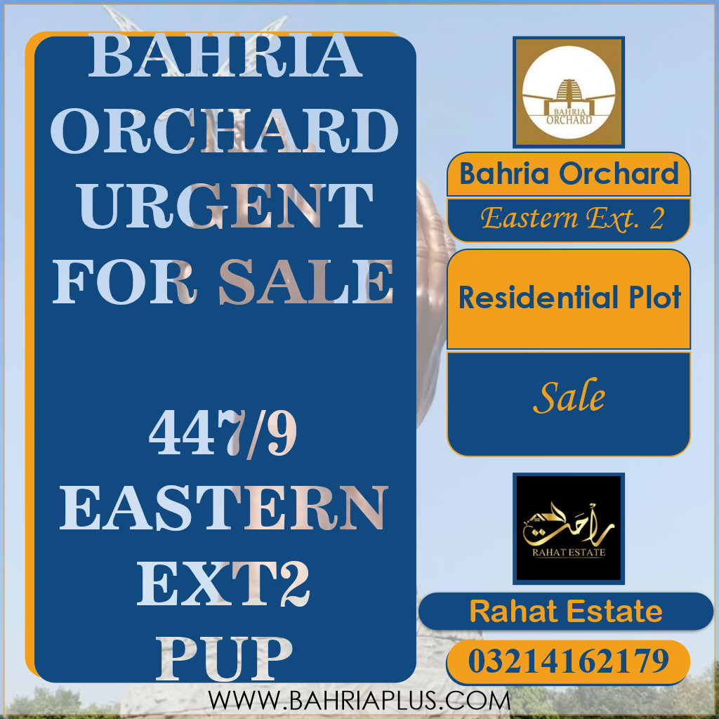 5 Marla Residential Plot for Sale in Phase 1 - Eastern District Ext. II -  Bahria Orchard, Lahore - (BP-351917)