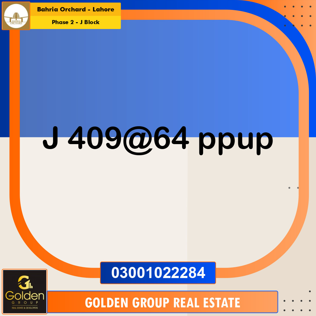 8 Marla Residential Plot for Sale in Phase 2 - J Block -  Bahria Orchard, Lahore - (BP-351926)