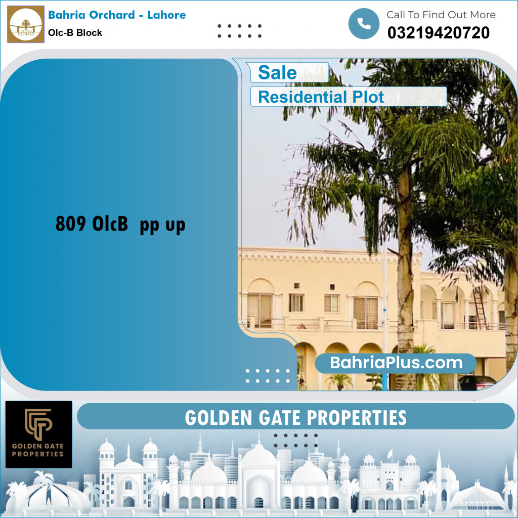 5 Marla Residential Plot for Sale in OLC-B Block -  Bahria Orchard, Lahore - (BP-352063)