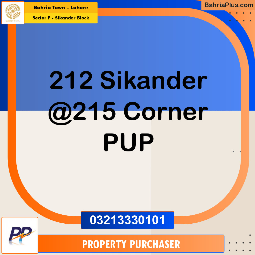 1 Kanal Residential Plot for Sale in Sector F - Sikander Block -  Bahria Town, Lahore - (BP-352212)