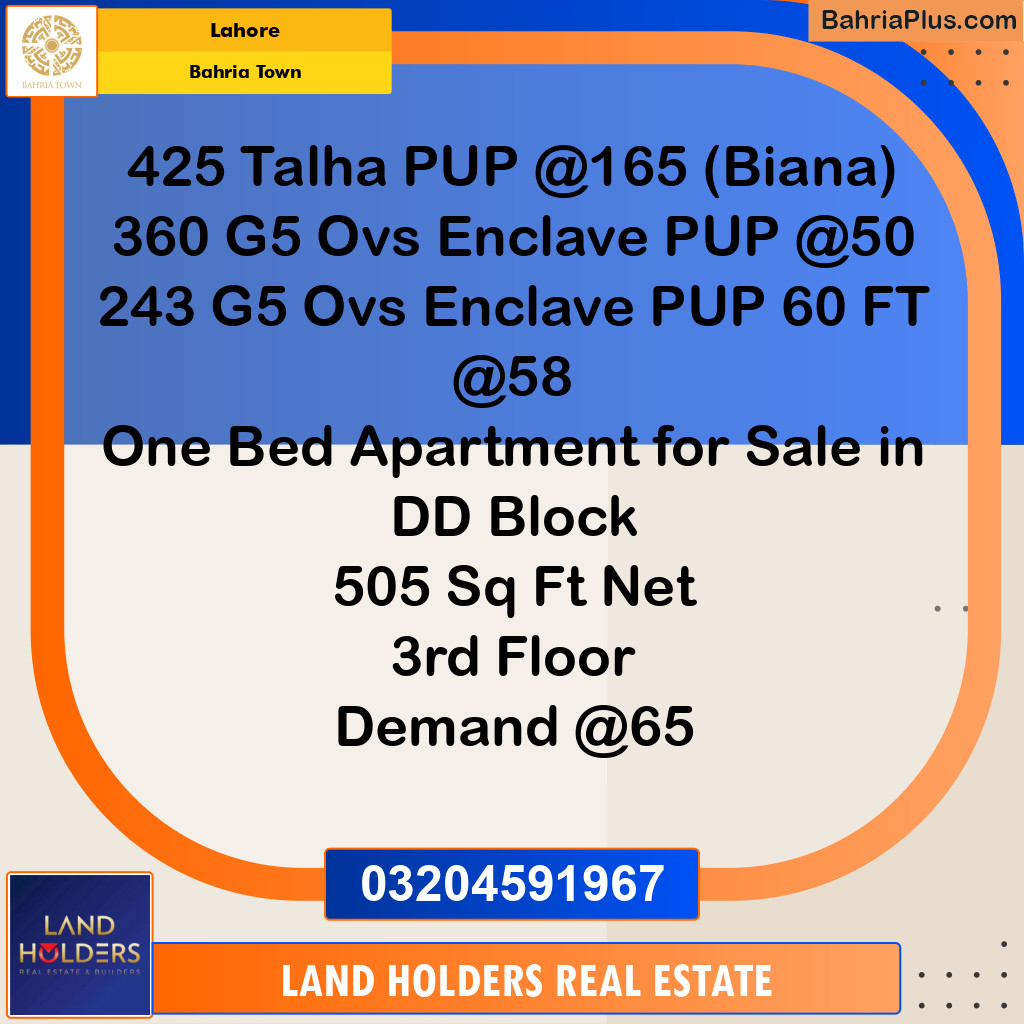 Residential Plot for Sale in Bahria Town, Lahore - (BP-352217)