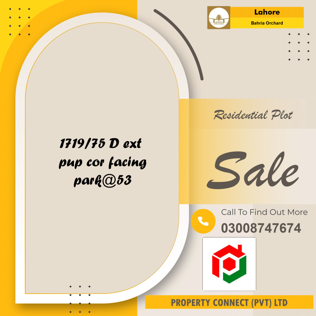 Residential Plot for Sale in Bahria Orchard, Lahore - (BP-352247)
