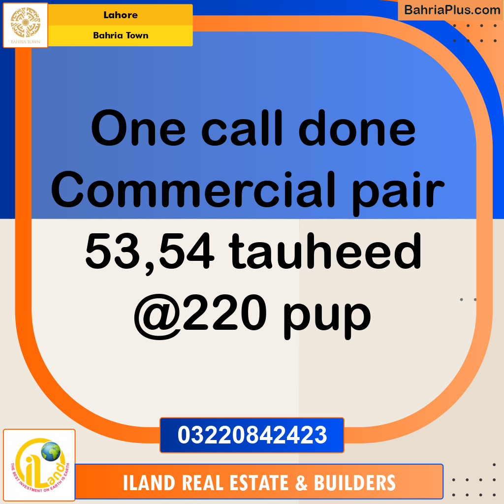 Residential Plot for Sale in Bahria Town, Lahore - (BP-352437)