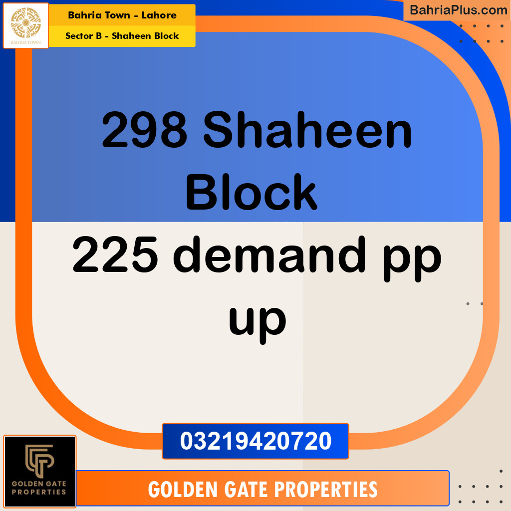 10 Marla Residential Plot for Sale in Sector B - Shaheen Block -  Bahria Town, Lahore - (BP-352448)