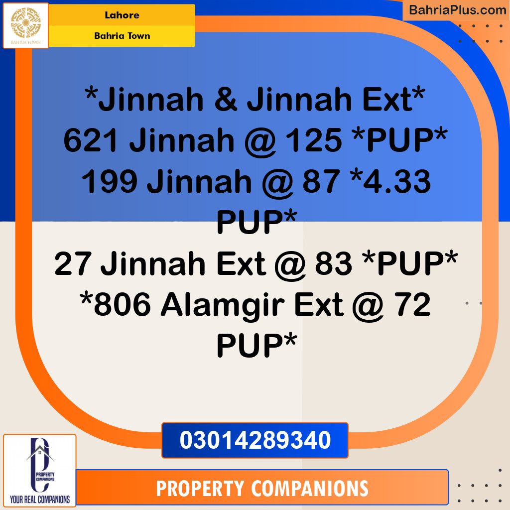 Residential Plot for Sale in Bahria Town, Lahore - (BP-352575)