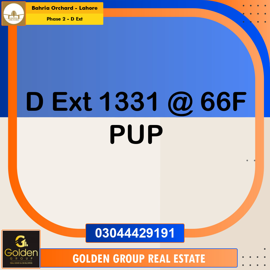 8 Marla Residential Plot for Sale in Phase 2 - D Ext -  Bahria Orchard, Lahore - (BP-352651)