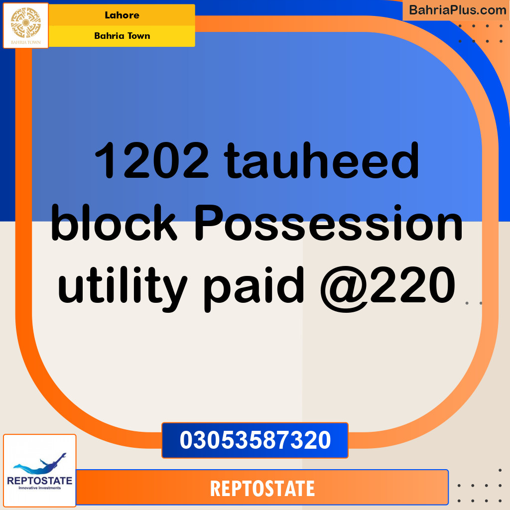 Residential Plot for Sale in Bahria Town, Lahore - (BP-352752)