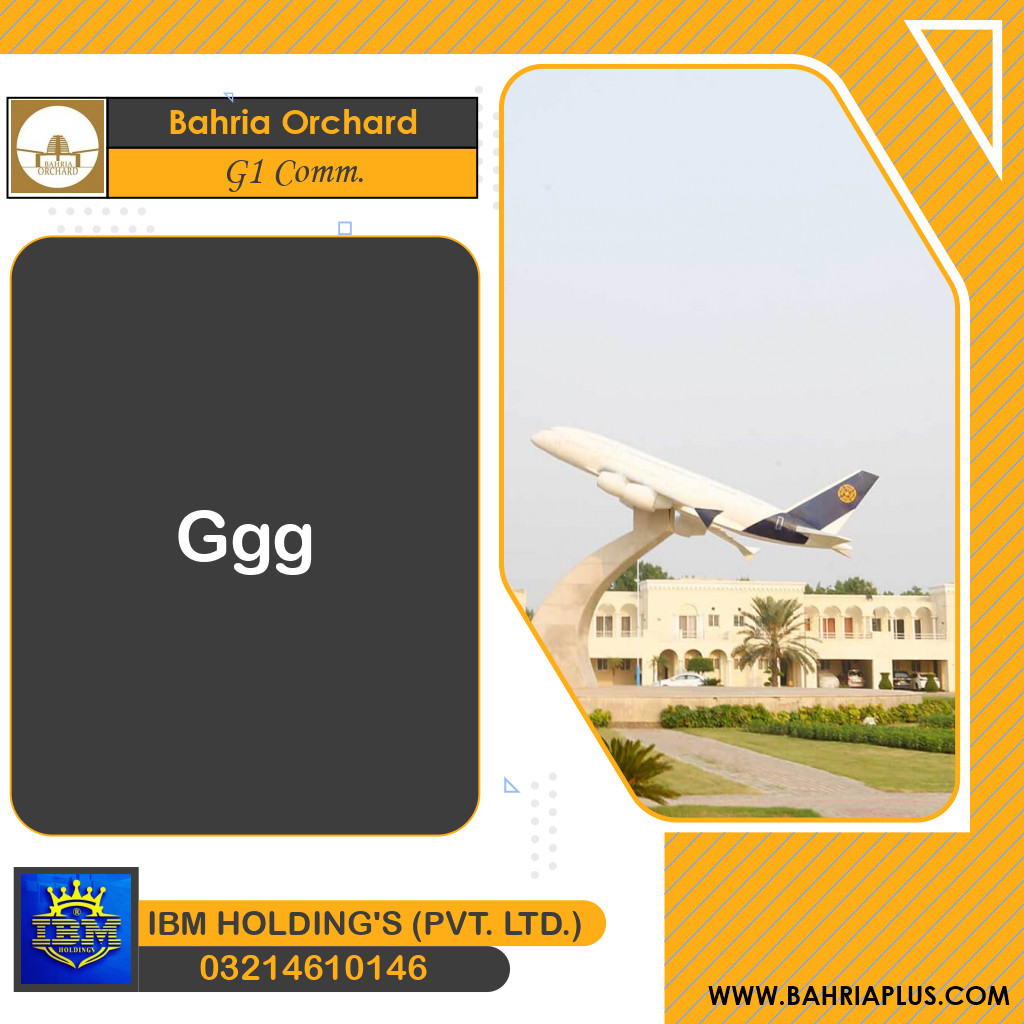 1 Kanal Residential Plot for Sale in Phase 4 - G1 Commercial -  Bahria Orchard, Lahore - (BP-352804)