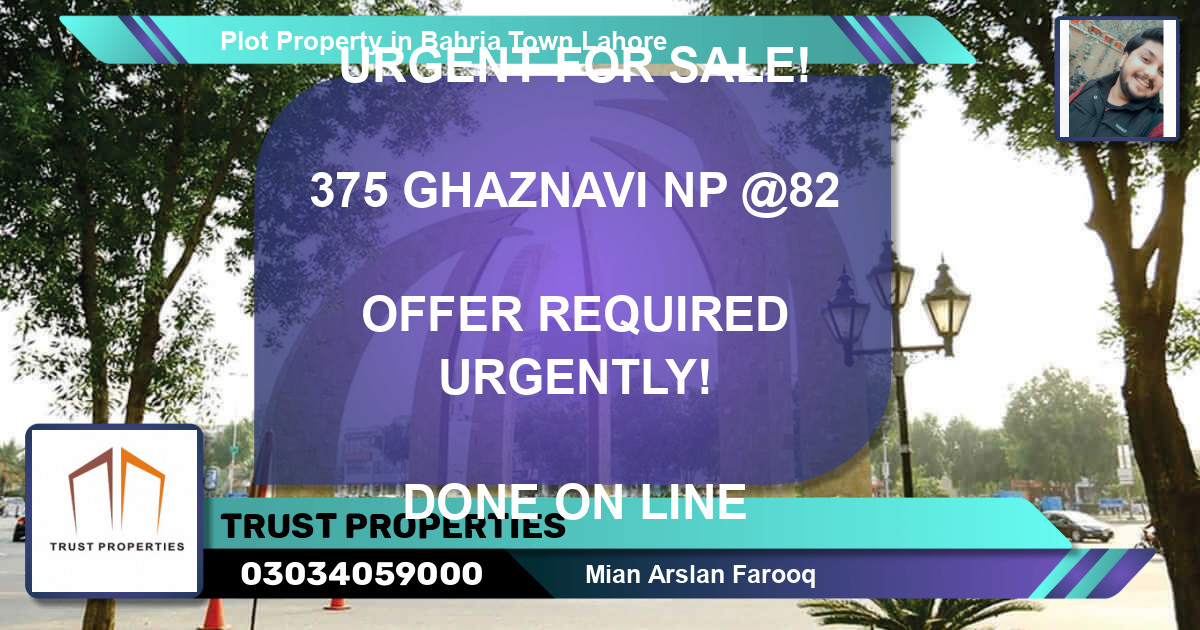 Residential Plot for Sale in Bahria Town, Lahore - (BP-35283)
