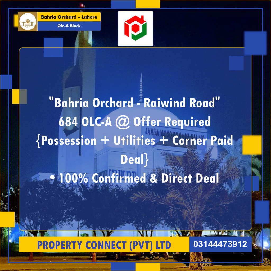 5.5 Marla Residential Plot for Sale in OLC-A Block -  Bahria Orchard, Lahore - (BP-352869)
