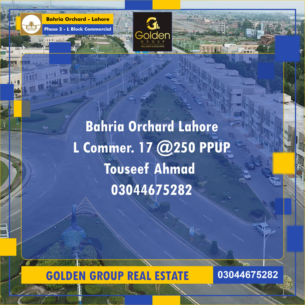 5 Marla Residential Plot for Sale in Phase 2 - L Block Commercial -  Bahria Orchard, Lahore - (BP-352890)