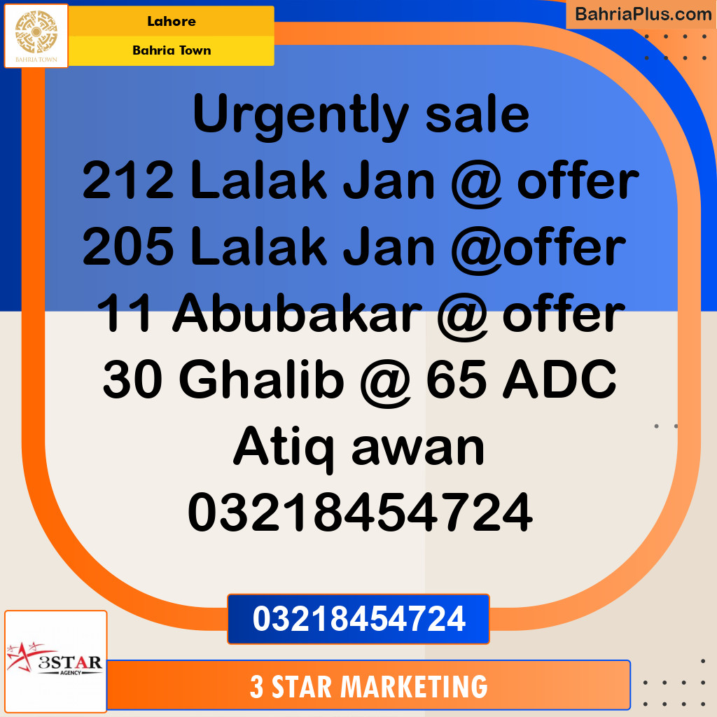 Residential Plot for Sale in Bahria Town, Lahore - (BP-352895)