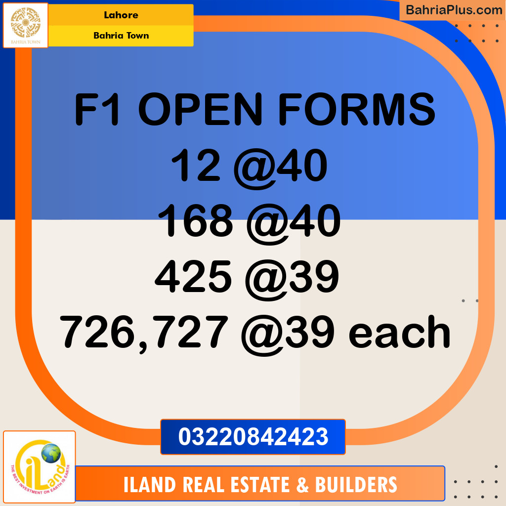 Residential Plot for Sale in Bahria Town, Lahore - (BP-353064)